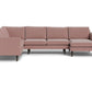 Wallace Untufted Corner Sectionals w. Right Chaise