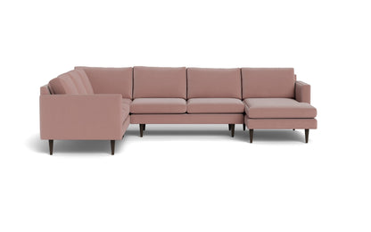 Wallace 131" Untufted Corner Sectionals w. Right Chaise - SUPERB PEONY