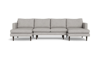 Wallace Untufted Double Chaise U Sectional