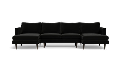 Wallace Untufted Double Chaise U Sectional