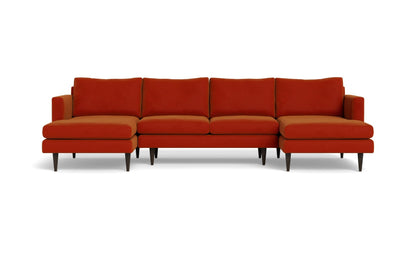 Wallace Untufted Double Chaise U Sectional