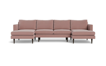 Wallace Untufted Double Chaise U Sectional