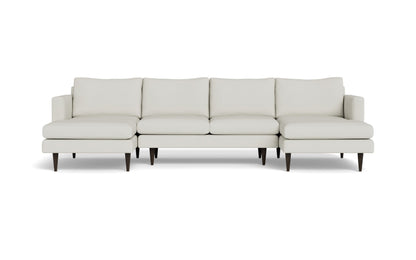 Wallace Untufted Double Chaise U Sectional