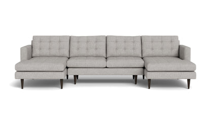 Wallace 126" Double Chaise U Sectional - CAMILA SMOKE