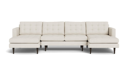 Wallace 126" Double Chaise U Sectional - CURIOUS SNOW