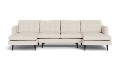 Wallace 126" Double Chaise U Sectional - MERIT SNOW