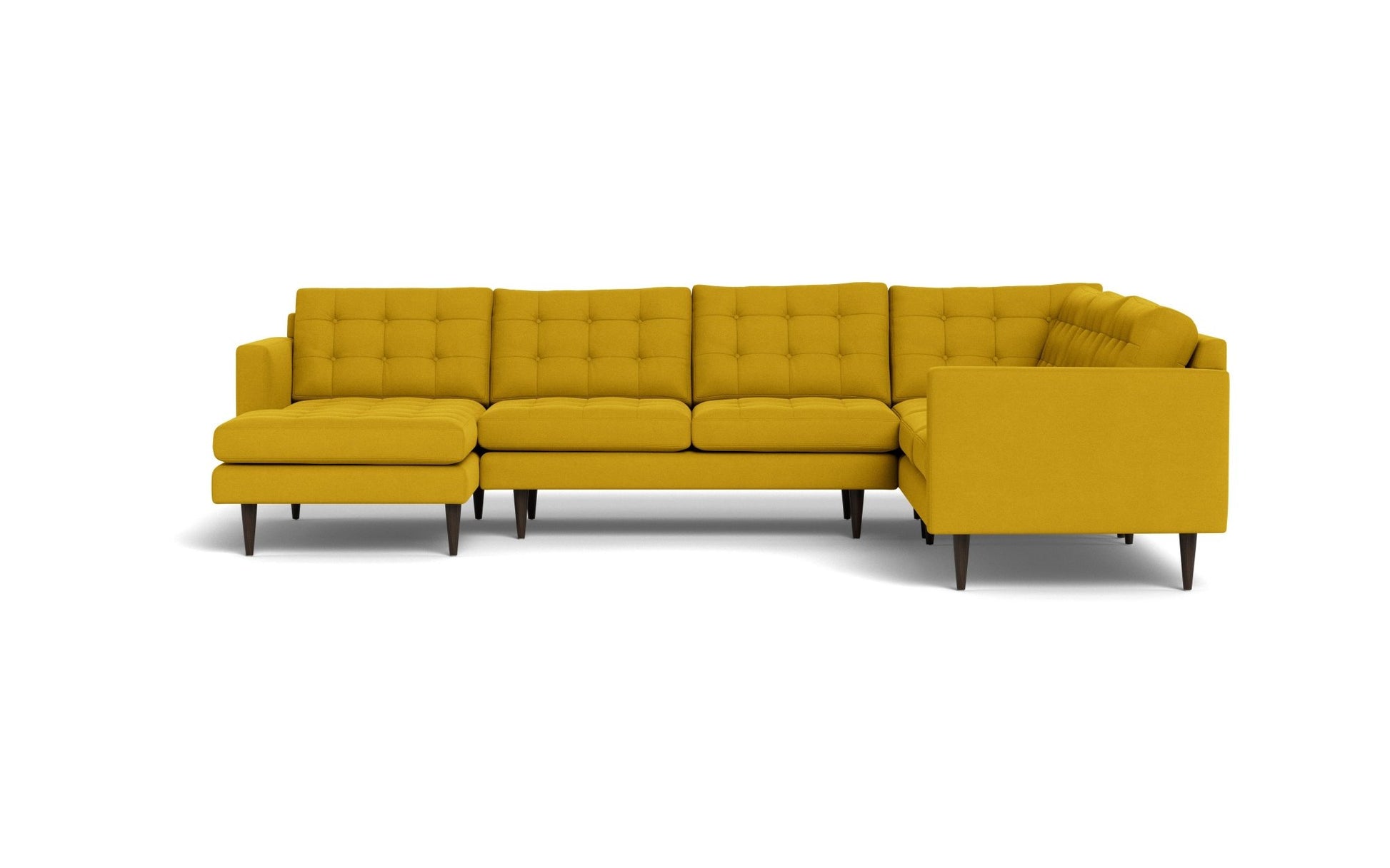 Wallace Corner Sectional w. Left Chaise - Bella Gold