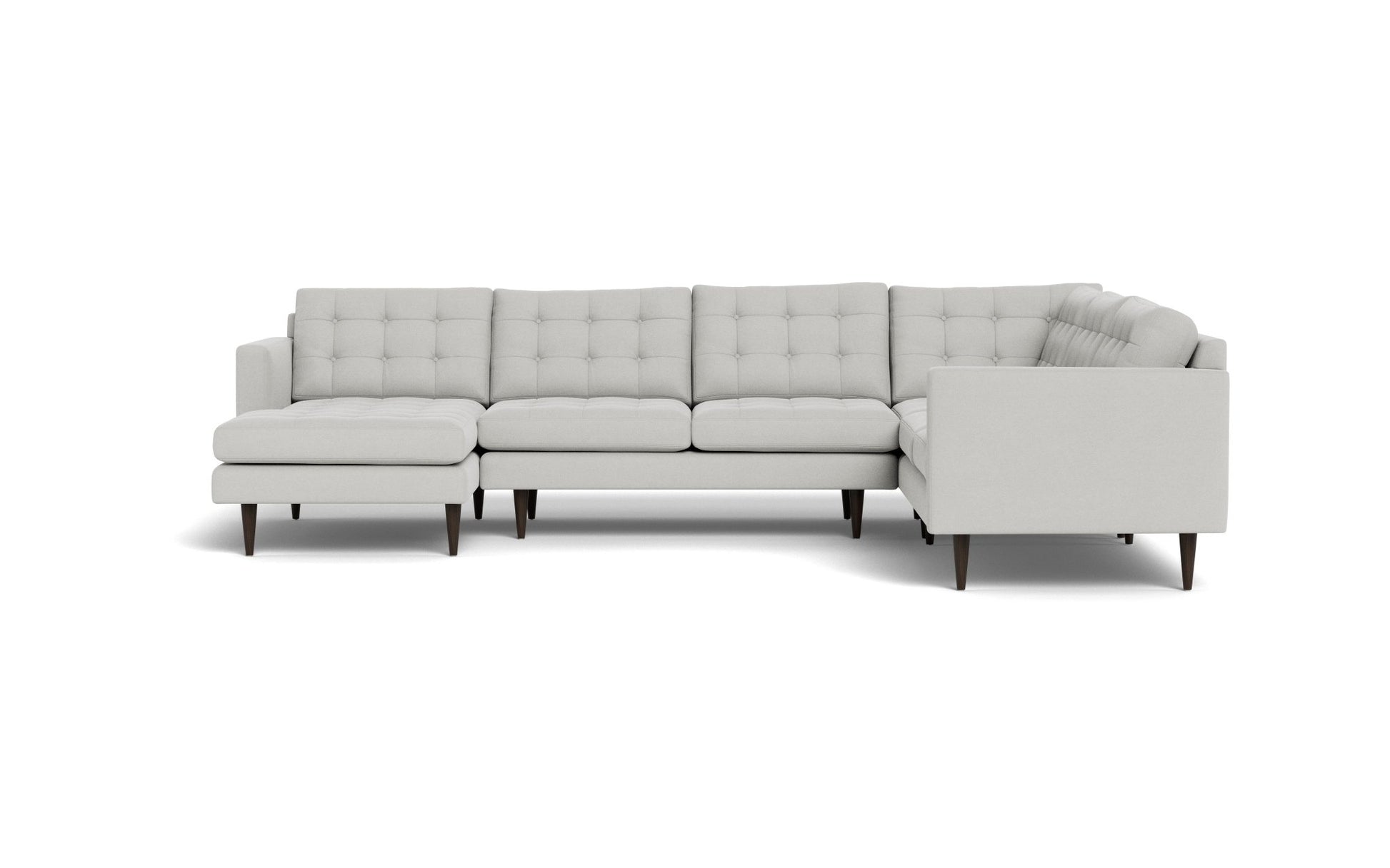 Wallace Corner Sectional w. Left Chaise - Bella Grey