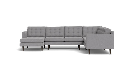 Wallace 131" Corner Sectionals w. Left Chaise - Villa Platinum