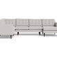 Wallace Corner Sectional w. Right Chaise - Bella Grey