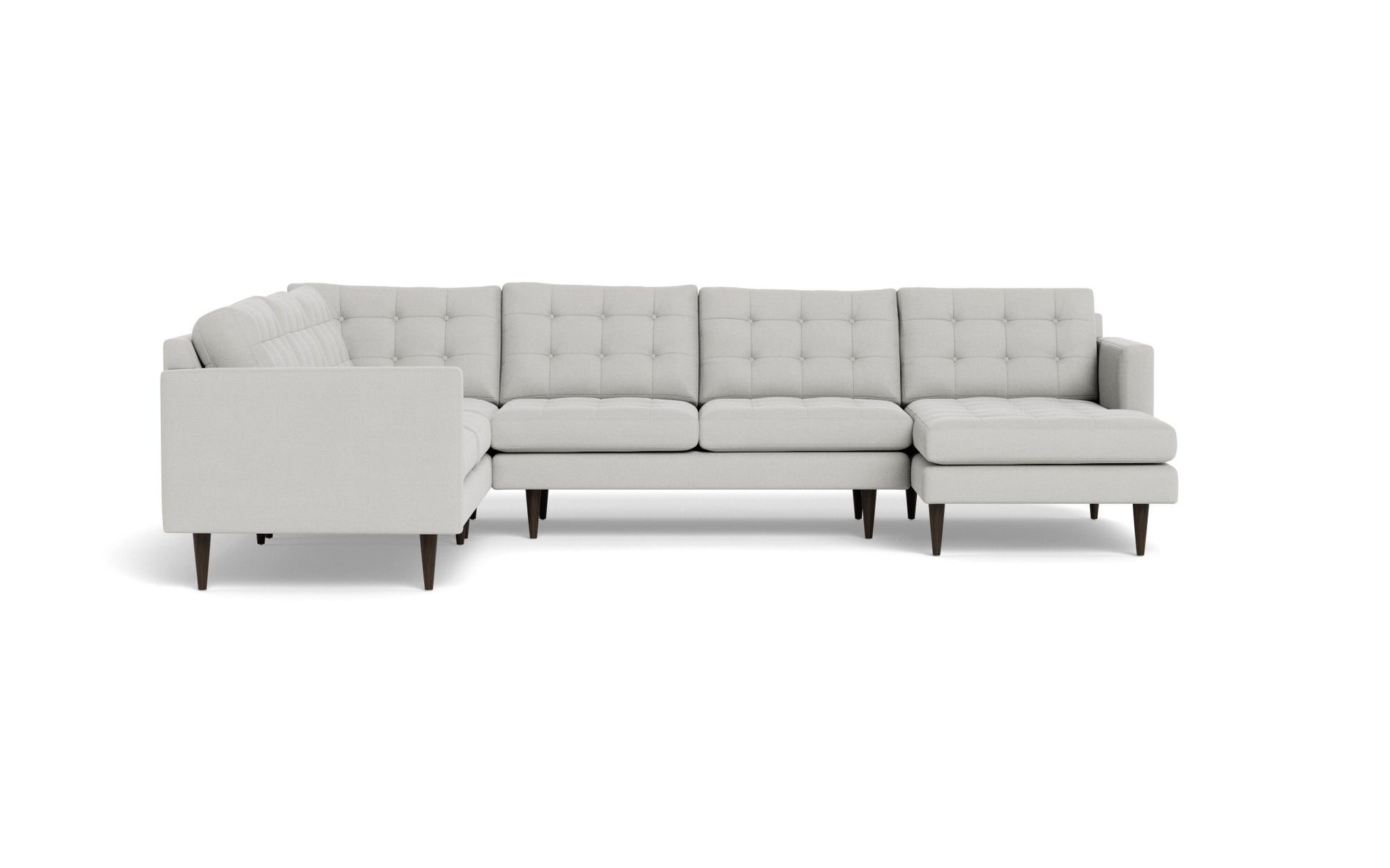Wallace Corner Sectional w. Right Chaise - Bella Grey