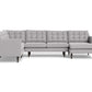 Wallace Corner Sectional w. Right Chaise - Bennett Dove