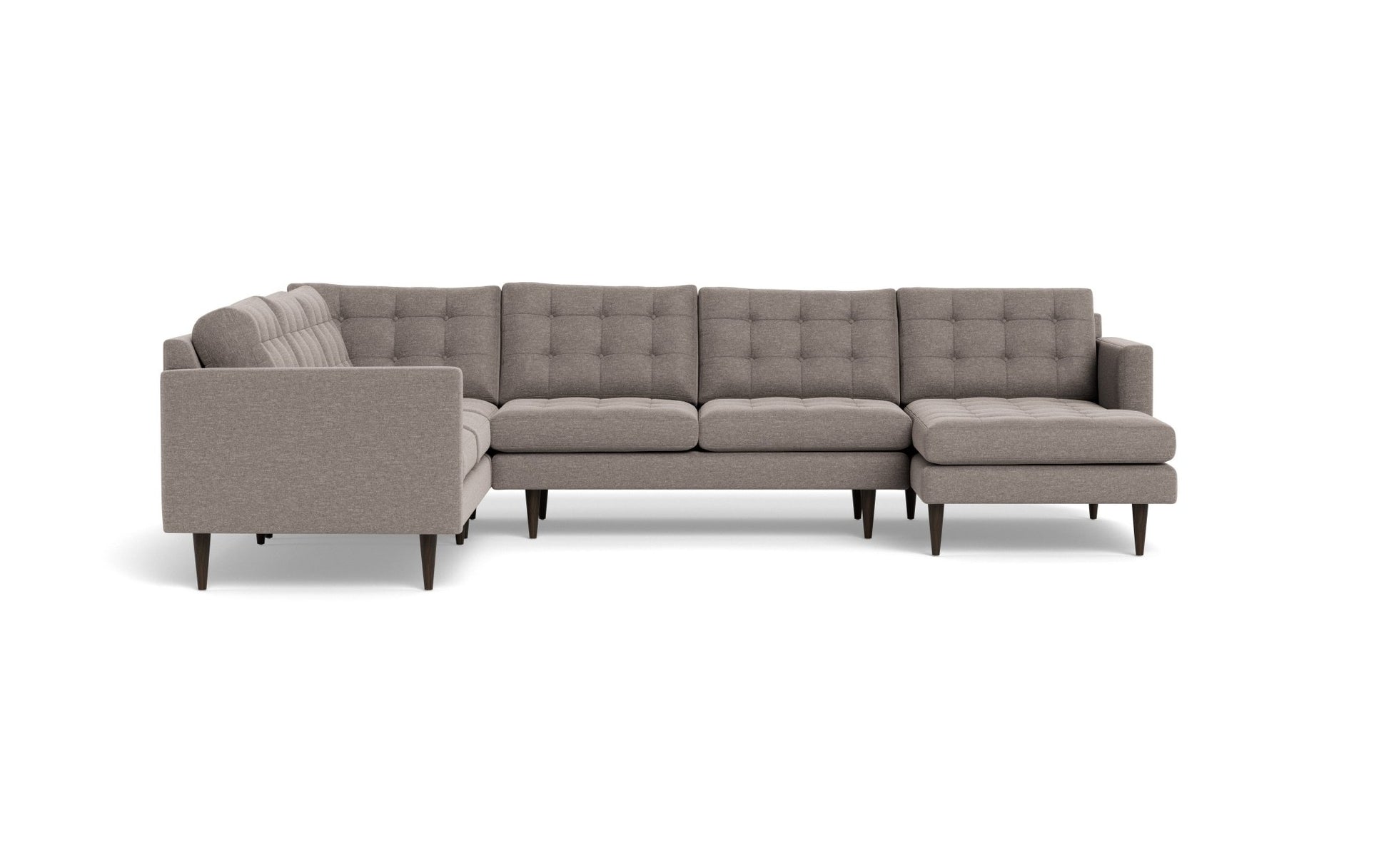 Wallace Corner Sectional w. Right Chaise - Bennett Praline