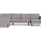 Wallace Corner Sectional w. Right Chaise - Merit Graystone