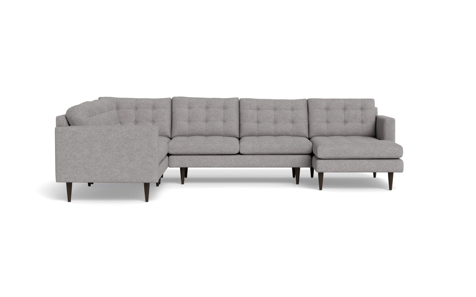 Wallace Corner Sectional w. Right Chaise - Merit Graystone
