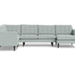 Wallace Corner Sectional w. Right Chaise - Peyton Light Blue