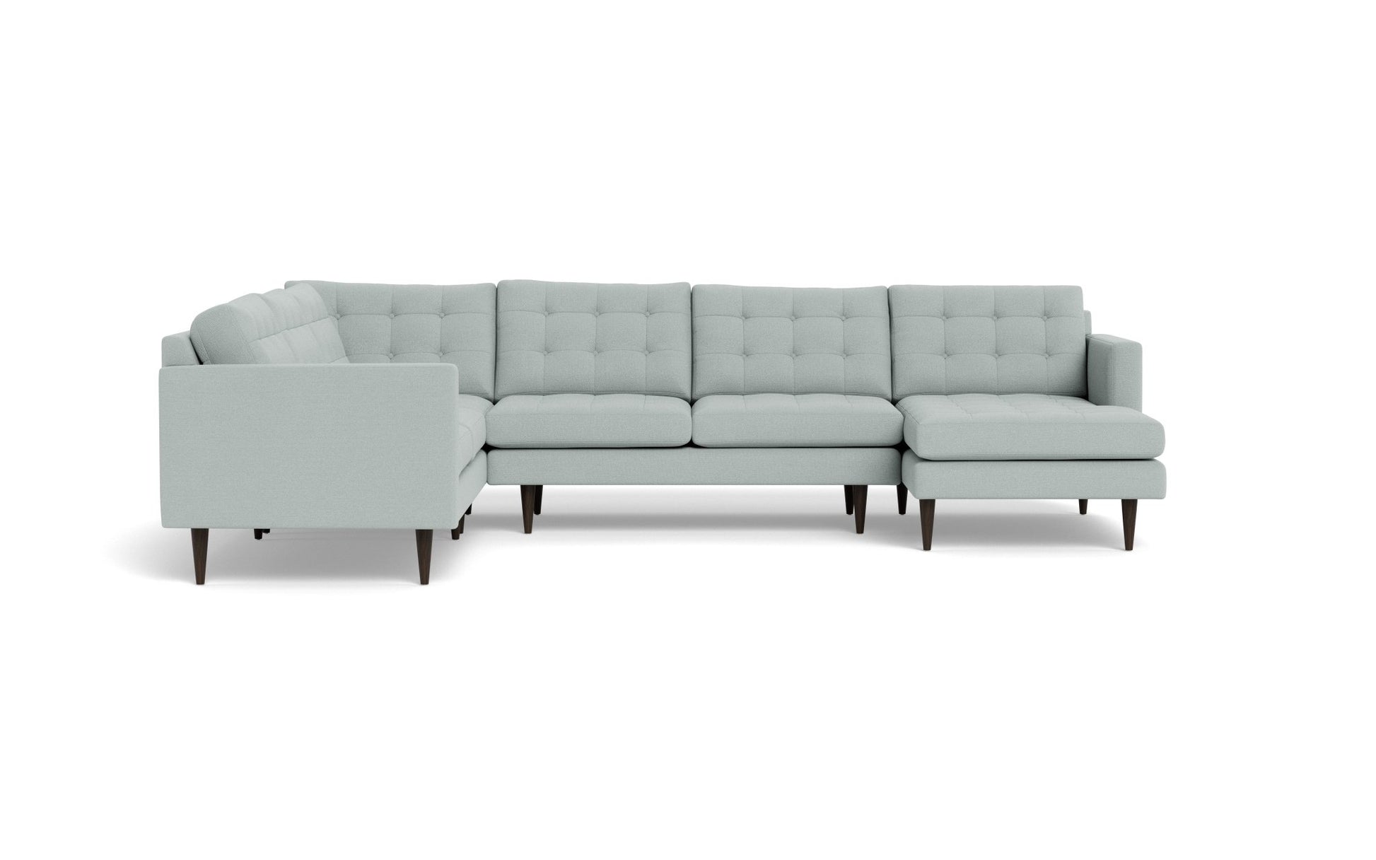 Wallace Corner Sectional w. Right Chaise - Peyton Light Blue