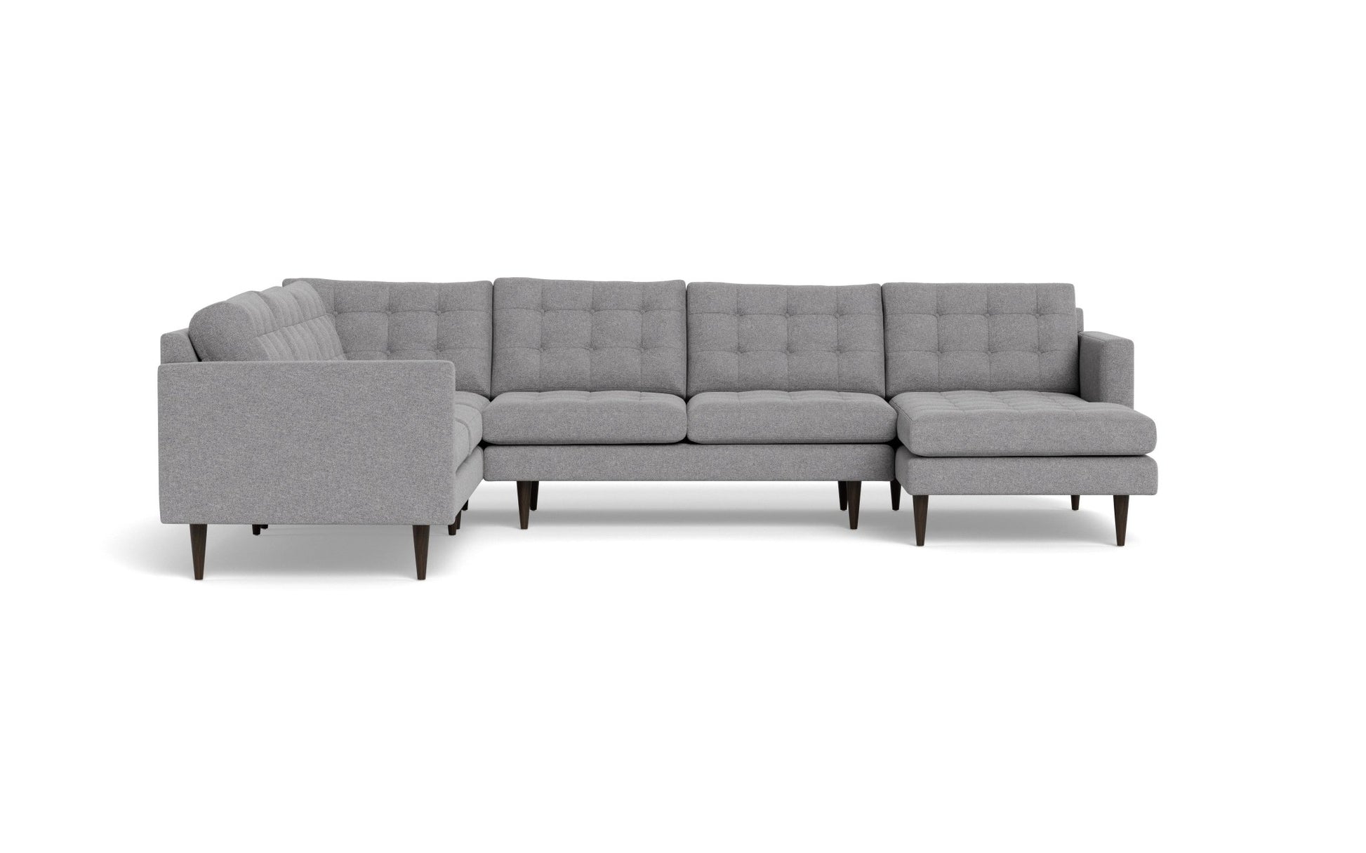 Wallace Corner Sectional w. Right Chaise - Villa Platinum