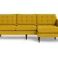 Wallace Reversible Chaise Sofa - Bella Gold