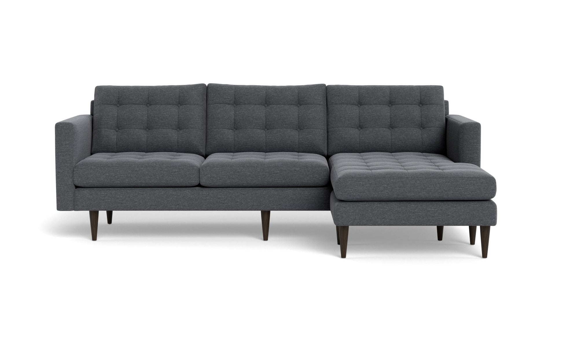 Wallace Reversible Chaise Sofa - Bennett Charcoal