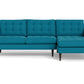 Wallace Right Chaise Sectional - Bella Peacock