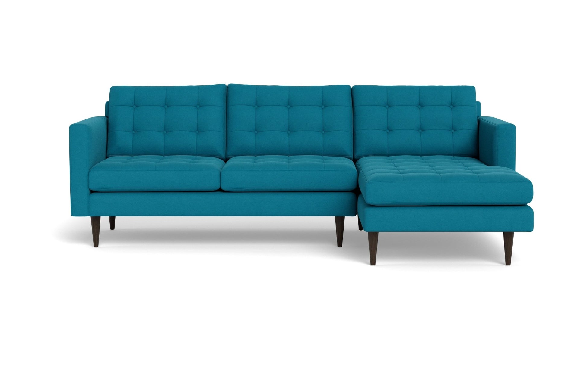 Wallace Right Chaise Sectional - Bella Peacock