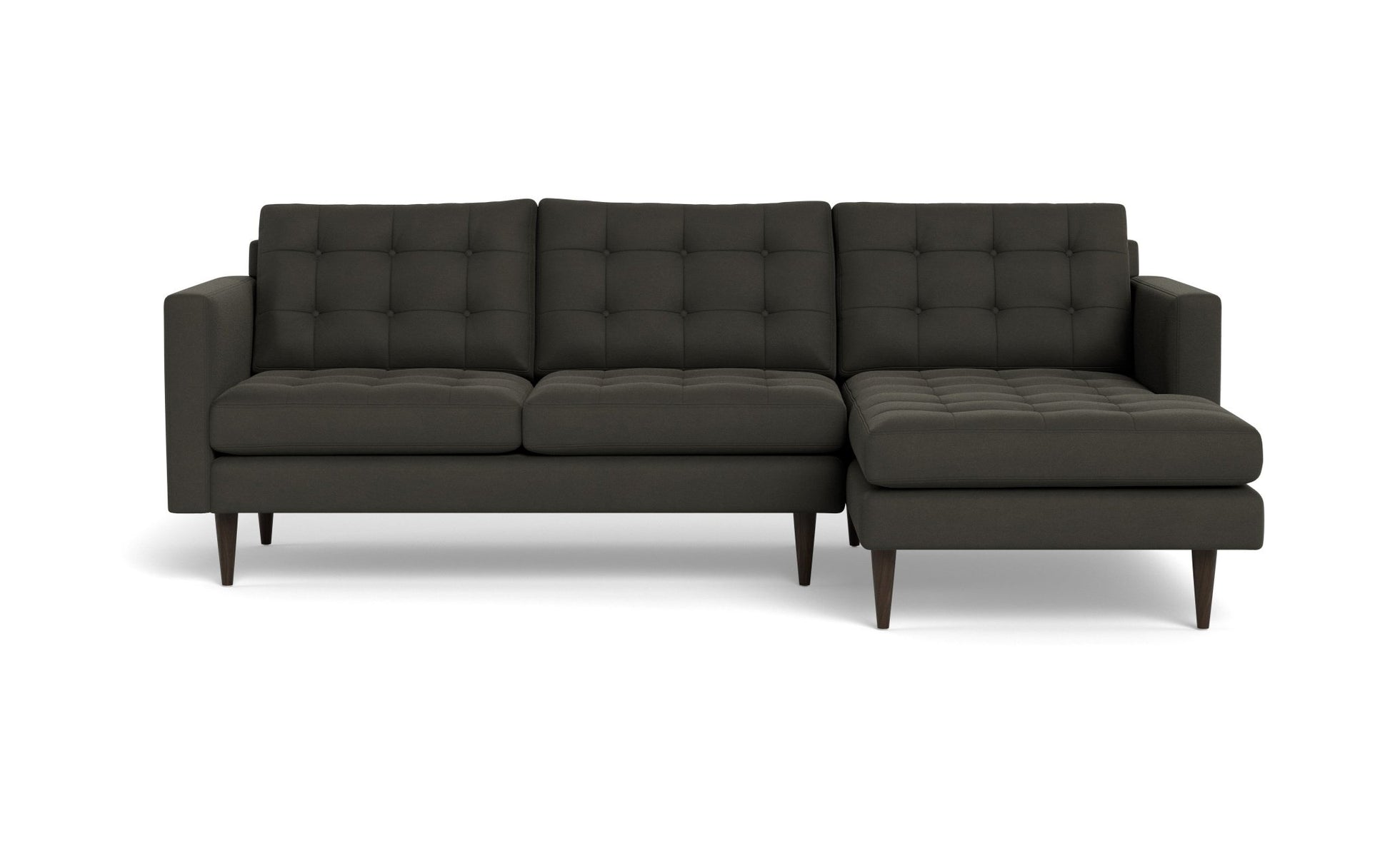 Wallace Right Chaise Sectional - Bella Smoke