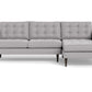 Wallace Right Chaise Sectional - Bennett Dove