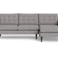 Wallace Right Chaise Sectional - Merit Graystone