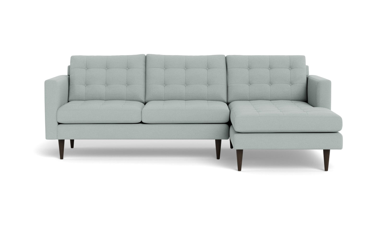 Wallace Right Chaise Sectional - Peyton Light Blue