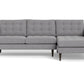 Wallace Right Chaise Sectional - Villa Platinum