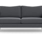 Wallace Untufted Apartment Sofa - Bennett Charcoal