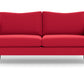 Wallace Untufted Apartment Sofa - Bennett Red