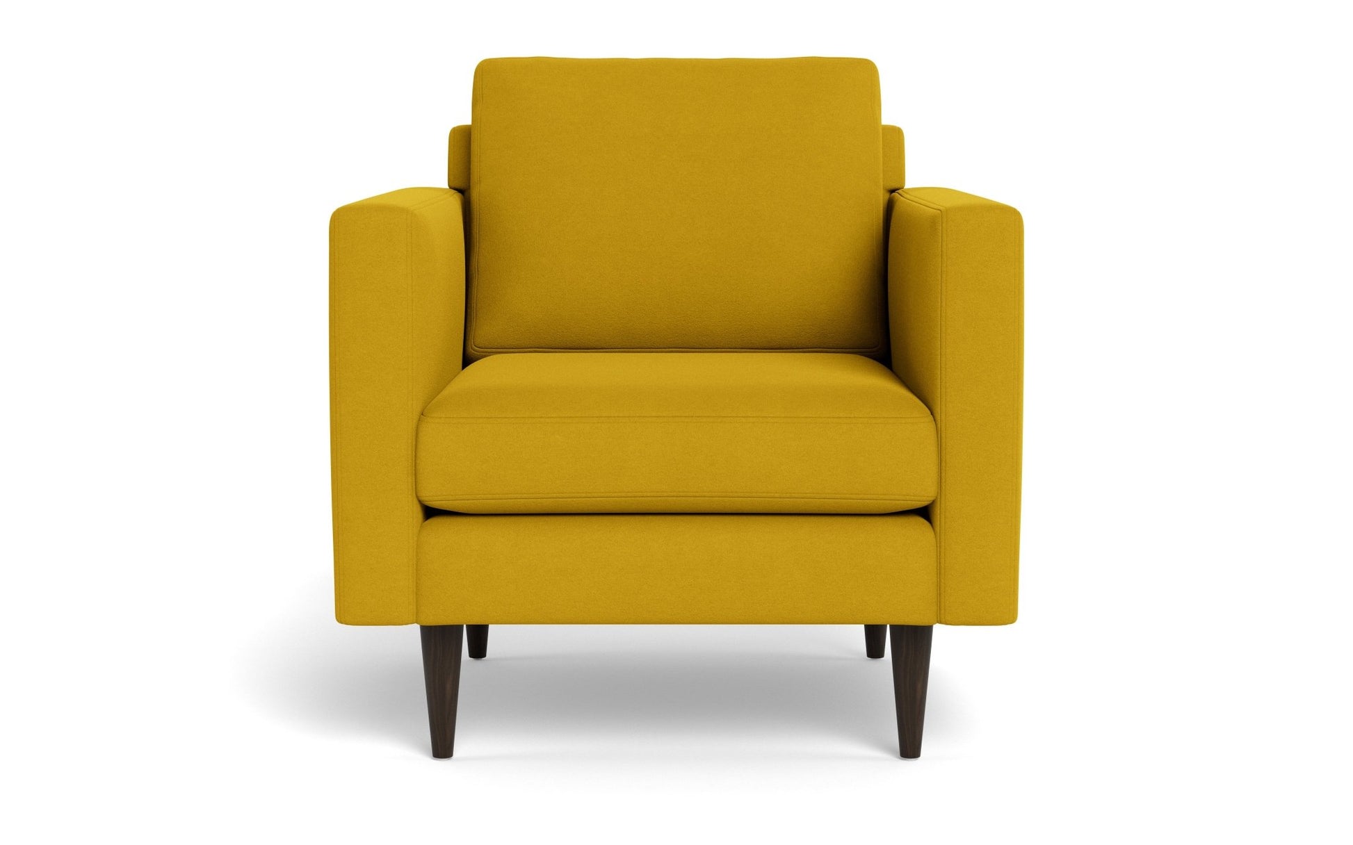 Wallace Untufted Arm Chair - Bella Gold