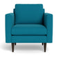 Wallace Untufted Arm Chair - Bella Peacock