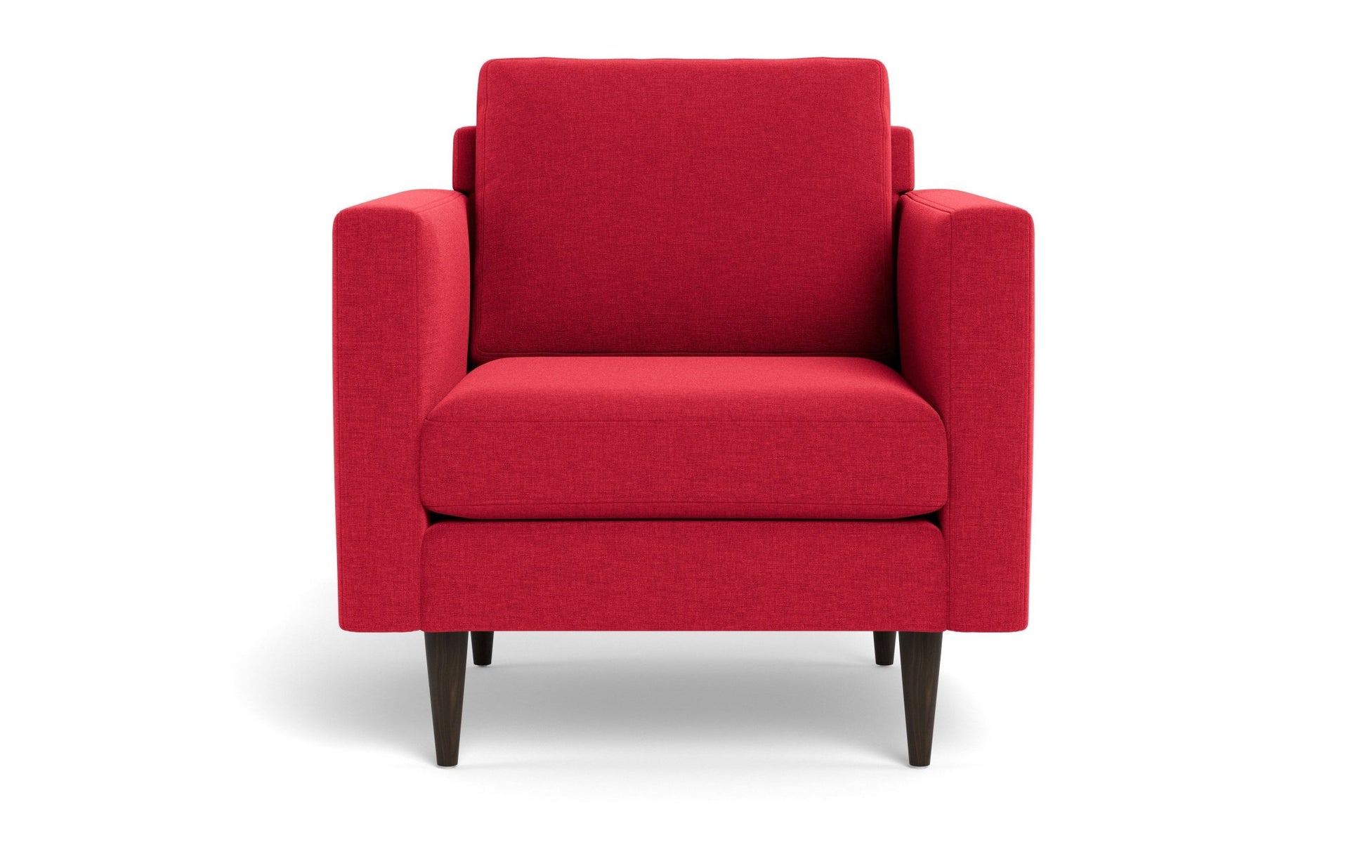 Wallace Untufted Arm Chair - Bennett Red