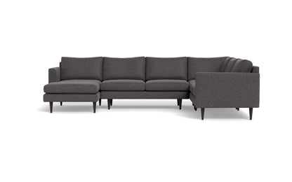 Wallace 131" Untufted Corner Sectionals w. Left Chaise - Cordova Eclipse