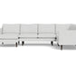 Wallace Untufted Corner Sectional w. Left Chaise - Elliot Dove
