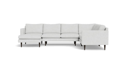 Wallace 131" Untufted Corner Sectionals w. Left Chaise - Elliot Dove