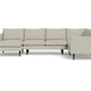 Wallace Untufted Corner Sectional w. Left Chaise - Merit Dove