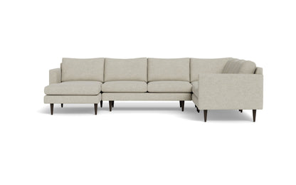 Wallace 131" Untufted Corner Sectionals w. Left Chaise - Merit Dove