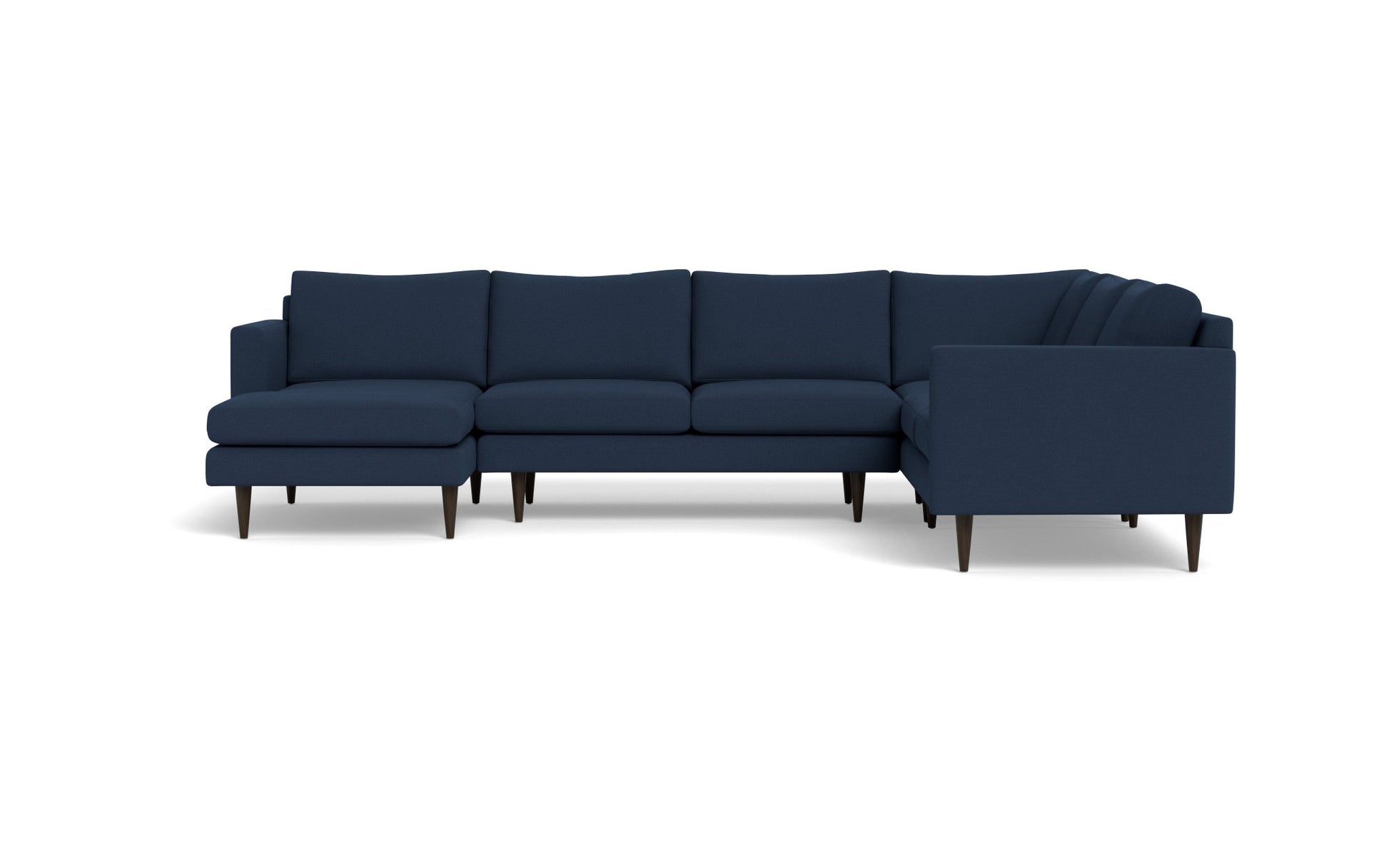 Wallace Untufted Corner Sectional w. Left Chaise - Peyton Navy