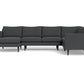Wallace Untufted Corner Sectional w. Left Chaise - Peyton Pepper