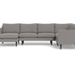 Wallace Untufted Corner Sectional w. Left Chaise - Peyton Slate
