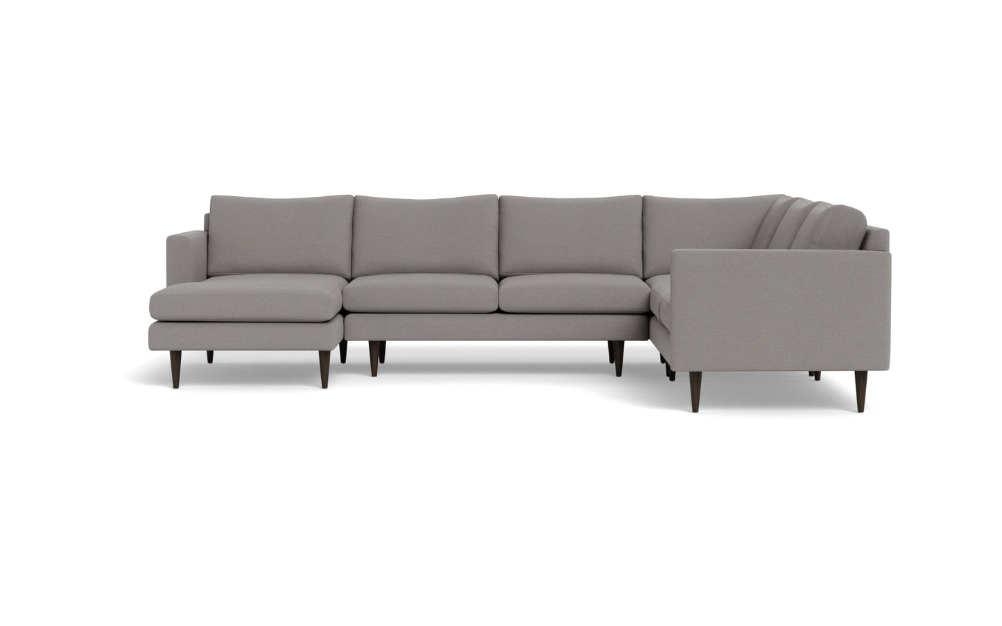 Wallace Untufted Corner Sectional w. Left Chaise - Peyton Slate