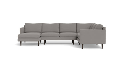Wallace 131" Untufted Corner Sectionals w. Left Chaise - Peyton Slate