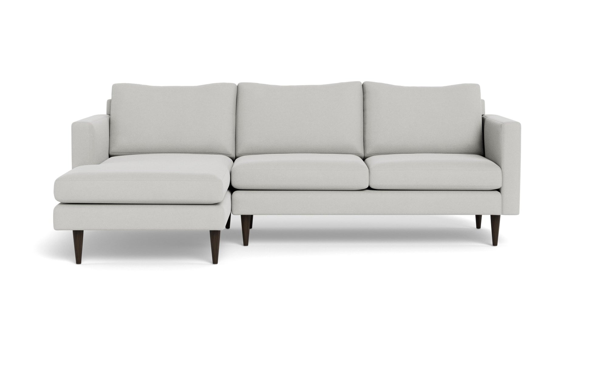Wallace Untufted Left Chaise Sectional - Bella Grey