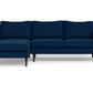 Wallace Untufted Left Chaise Sectional - Bella Ink
