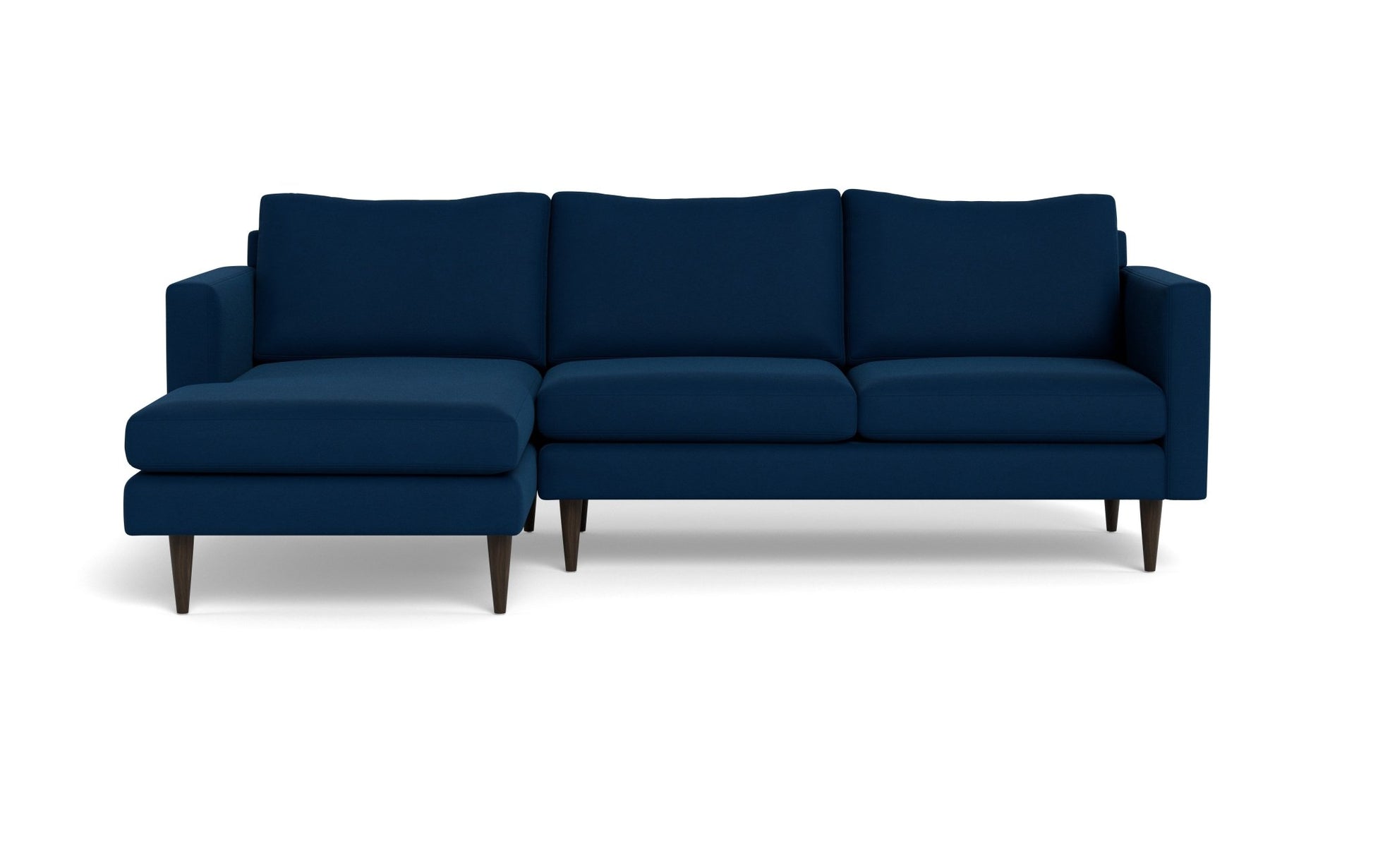 Wallace Untufted Left Chaise Sectional - Bella Ink