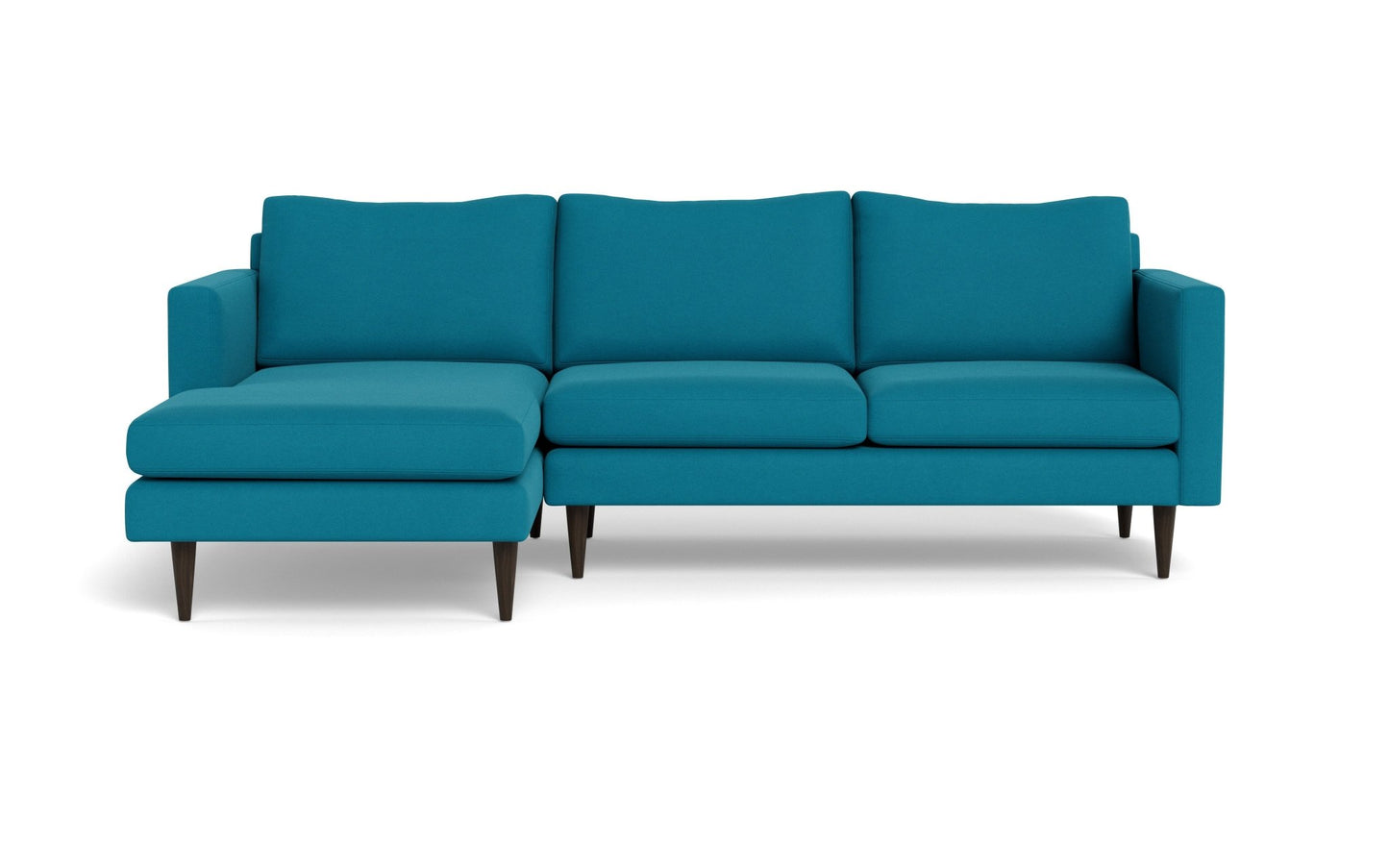 Wallace Untufted Left Chaise Sectional - Bella Peacock